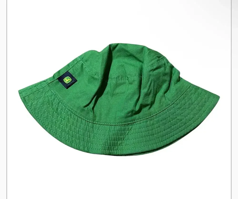John Deere Infant Green Bucket Hat with Tractor Patch One Size